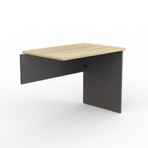 OL AltoSystem Fixed Desk Return - New Oak/Charcoal